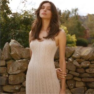 💥💥SALE!!💥💥 Spell Frenchie Strapless Cream Dress